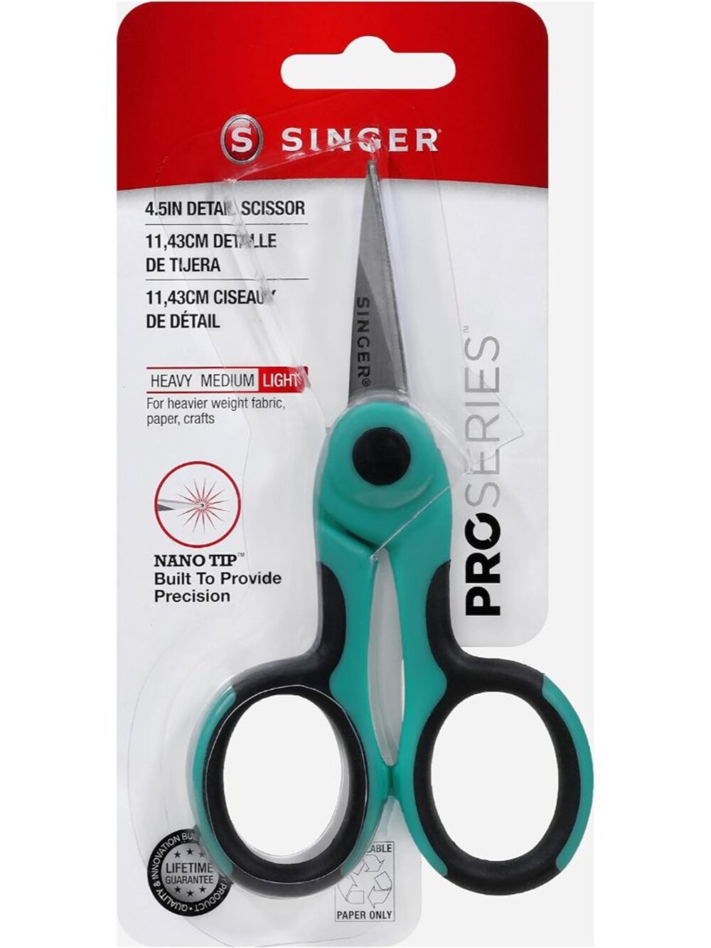 4-1/2 inch ProSeries Scissor with NANO Tip Comfort Grip